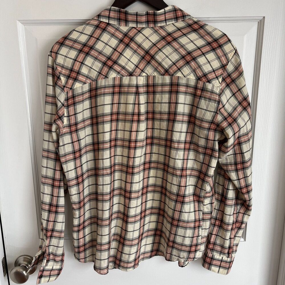 Maison Scotch Pink & White Button Down Plaid Top SZ 2 Western: Rodeo Maximalism - Picture 6 of 11